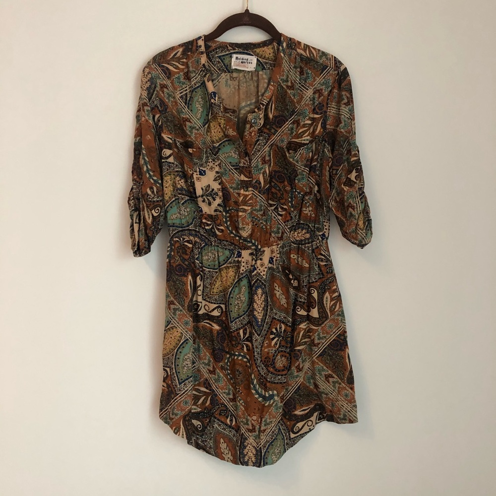 Anthropologie Shirt Dress (Holding Horse) sz 4